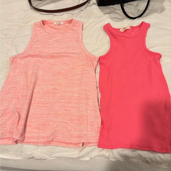 Pink Ribbed Tank Top 2 - Picture 3 of 13